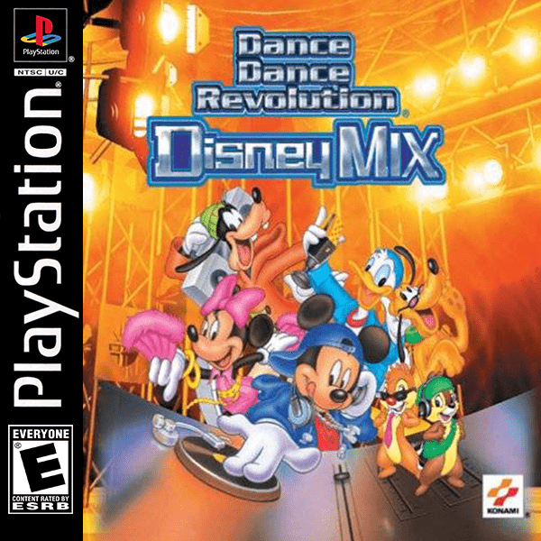 Dance Dance Revolution Disney Mix box art for Playstation